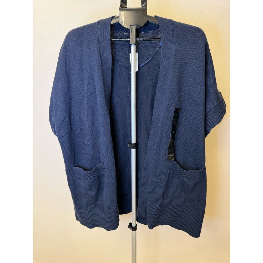 Banana Republic Short Sleeve Cardigan Sweater Blue Size L